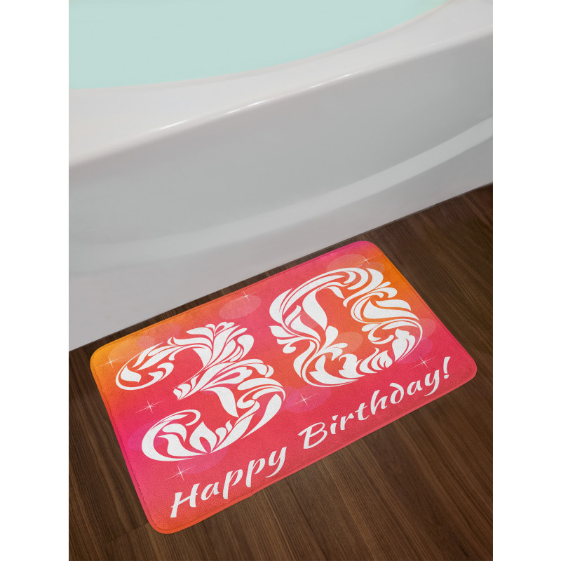 30 Years Birthday Bath Mat