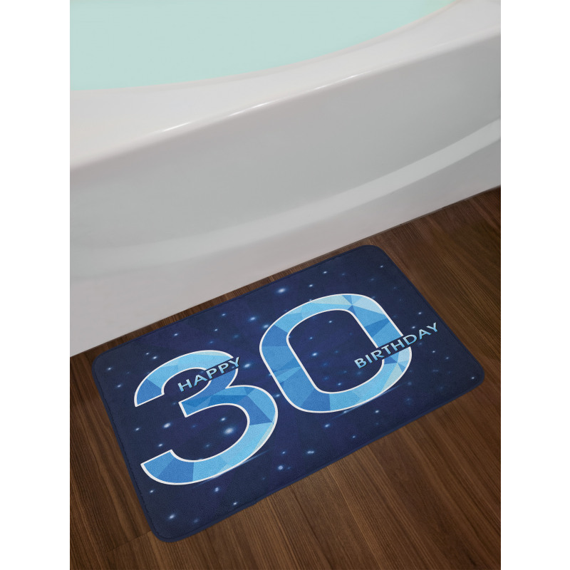 Modern Birthday Image Bath Mat