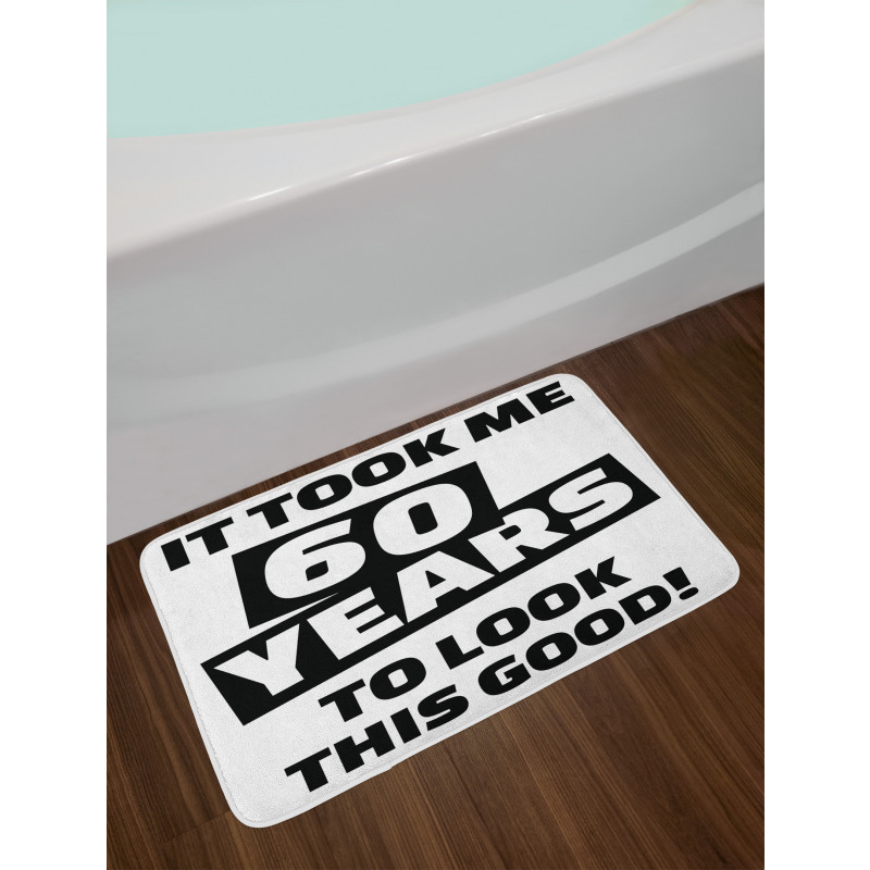 Slogan Party Words Bath Mat