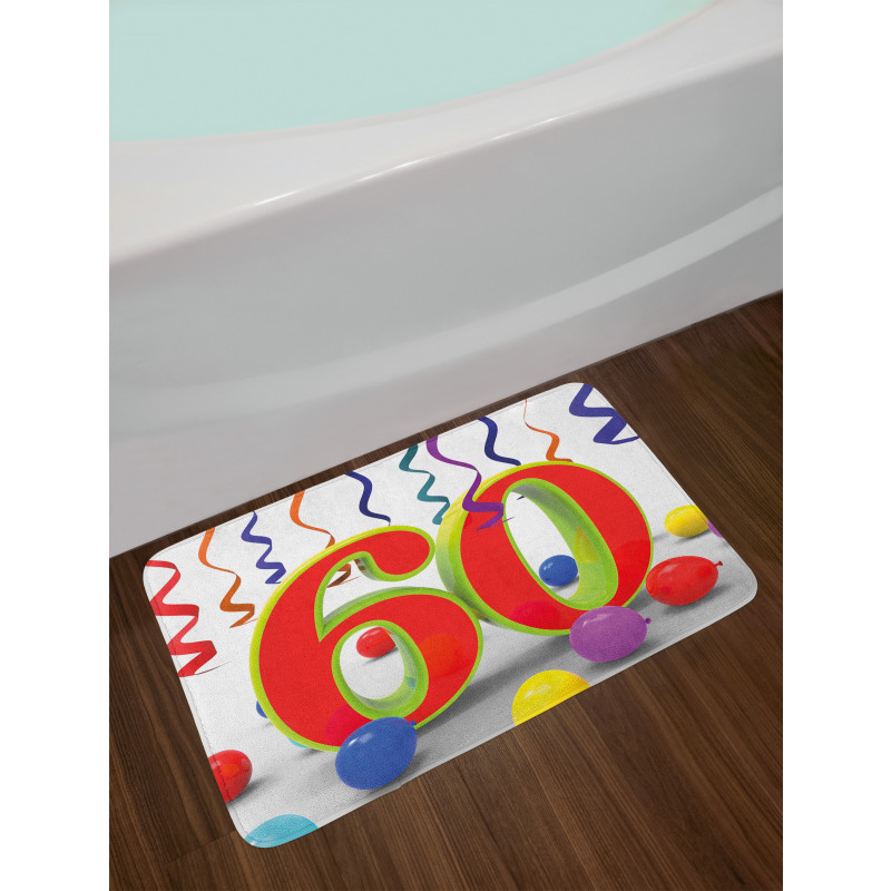 Party Swirls Bath Mat