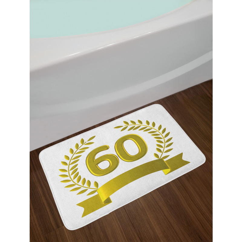 Golden Age Birthday Bath Mat