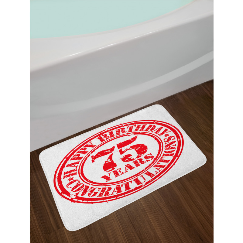 Aged Display Stamp Bath Mat