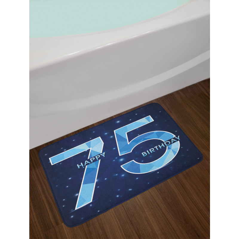 Birthday Theme Stars Bath Mat