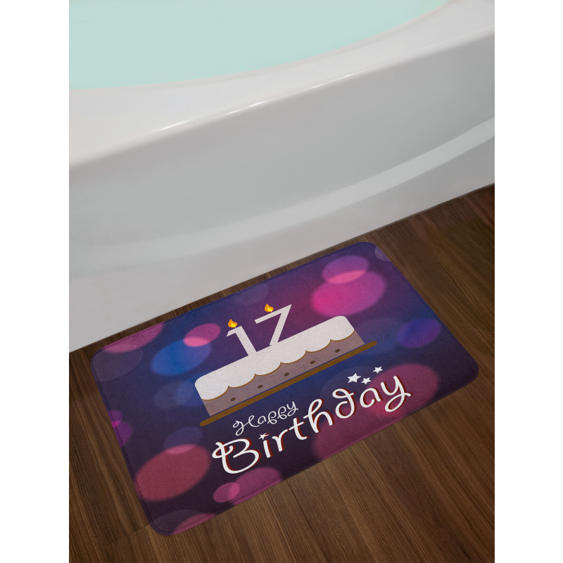 17 Party Cake Bath Mat