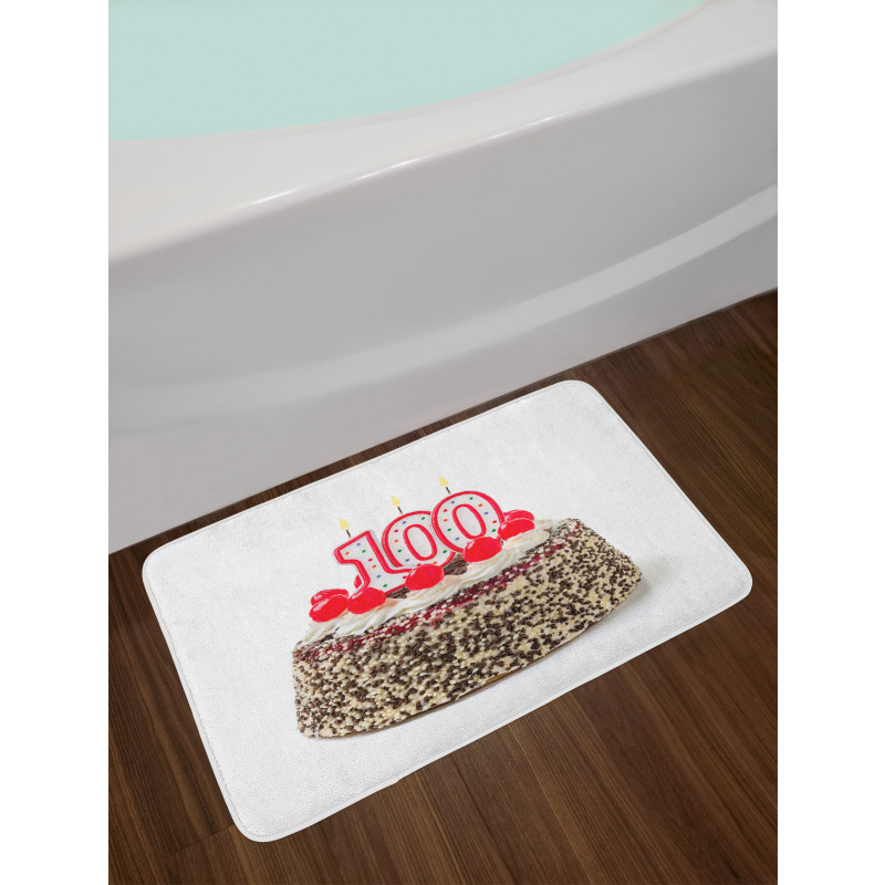 Cake and Candles Bath Mat