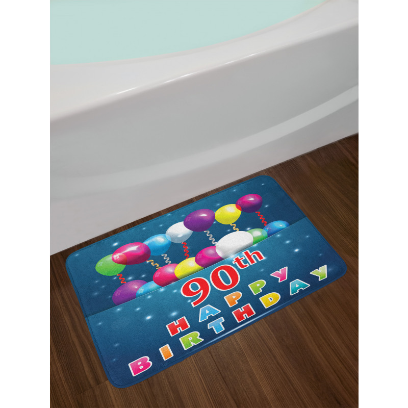 Joyous Balloons Bath Mat