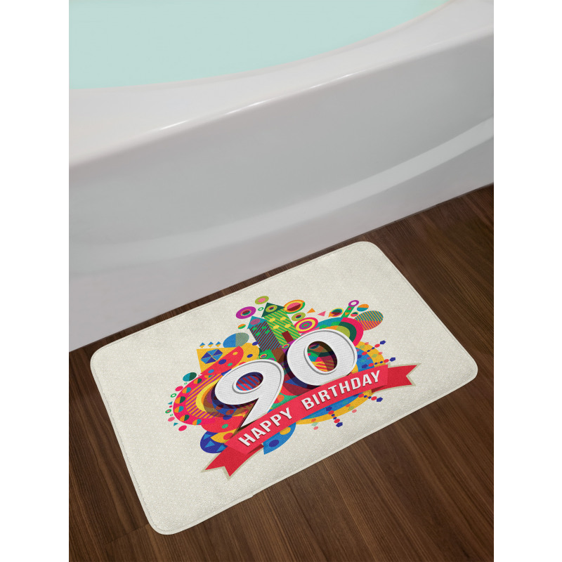 Funky Pop Birthday Bath Mat
