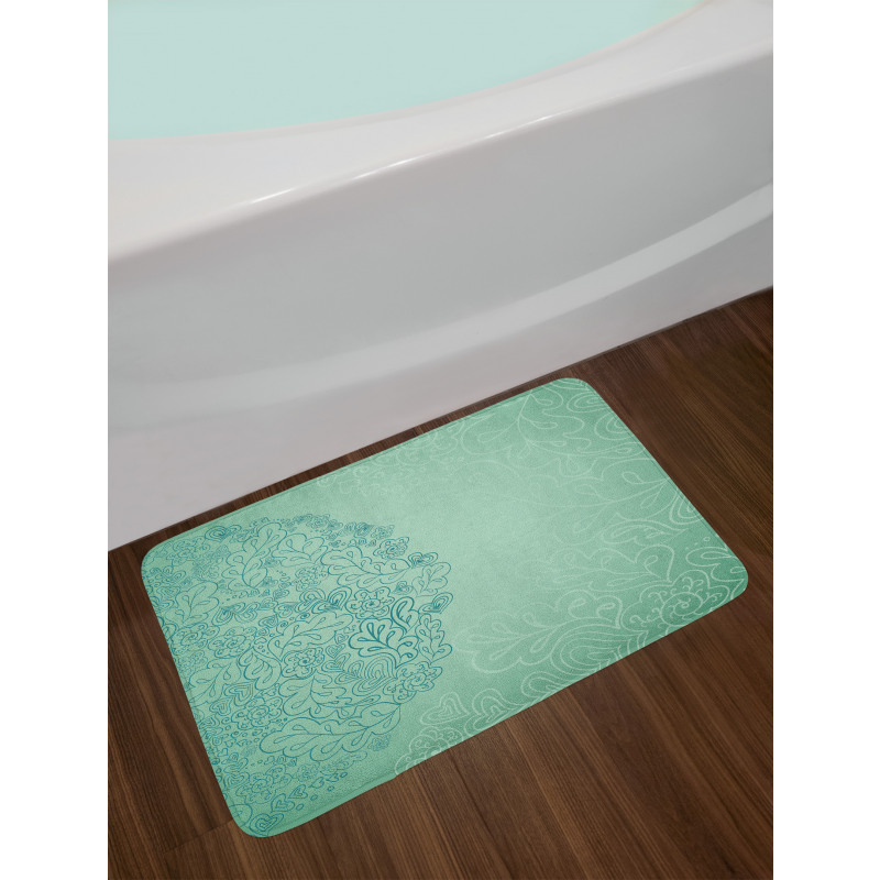 Mixed Leaves Botanical Bath Mat