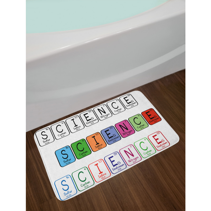 Science Letters Bath Mat