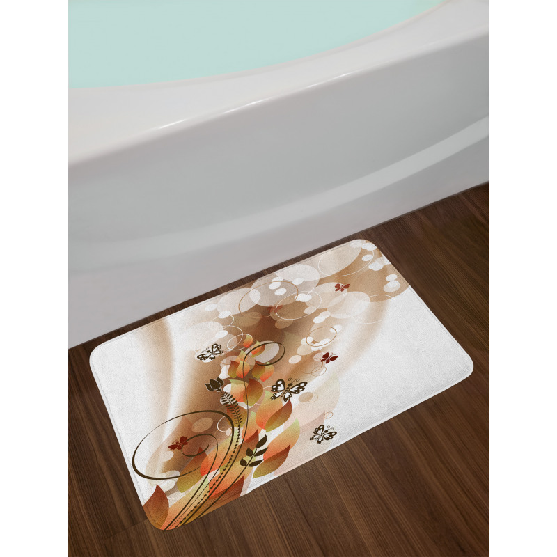 Spring Themed Abstraction Bath Mat