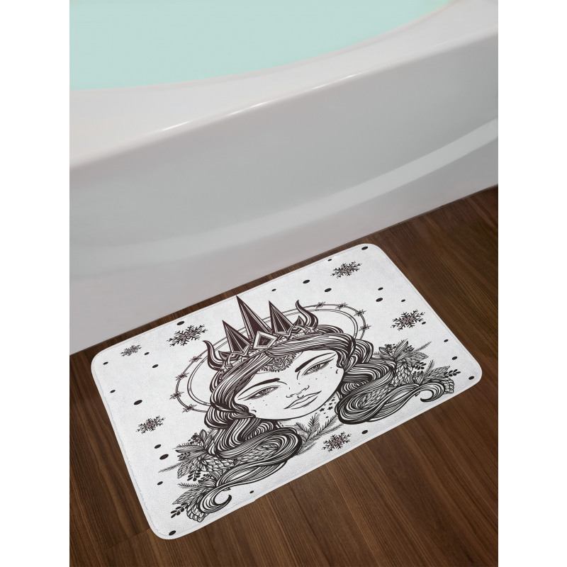 Fantasy Snow Queen Art Bath Mat