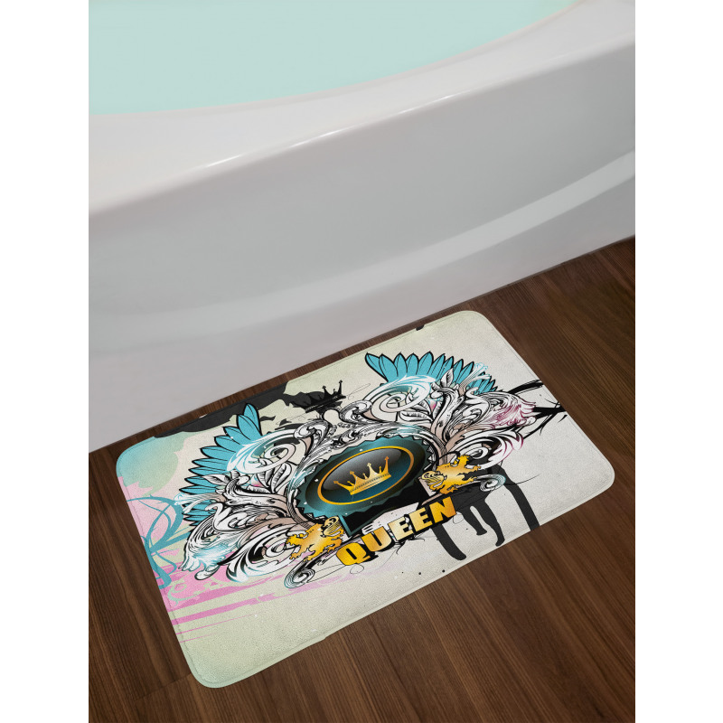 Arms Shield Design Bath Mat