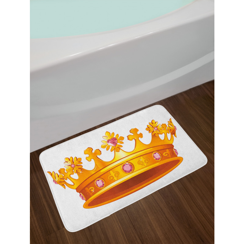 Crown Tiara with Gems Bath Mat