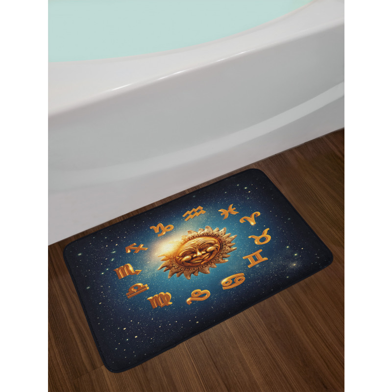 Old Signs on Stardust Bath Mat