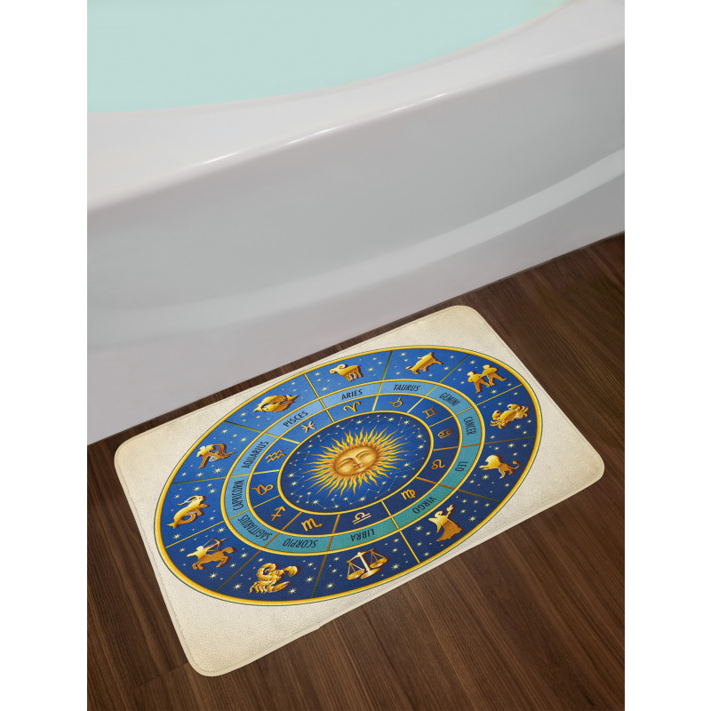 Astrological Signs Bath Mat