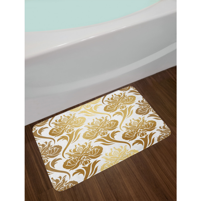 Ombre Abstract Floral Bath Mat