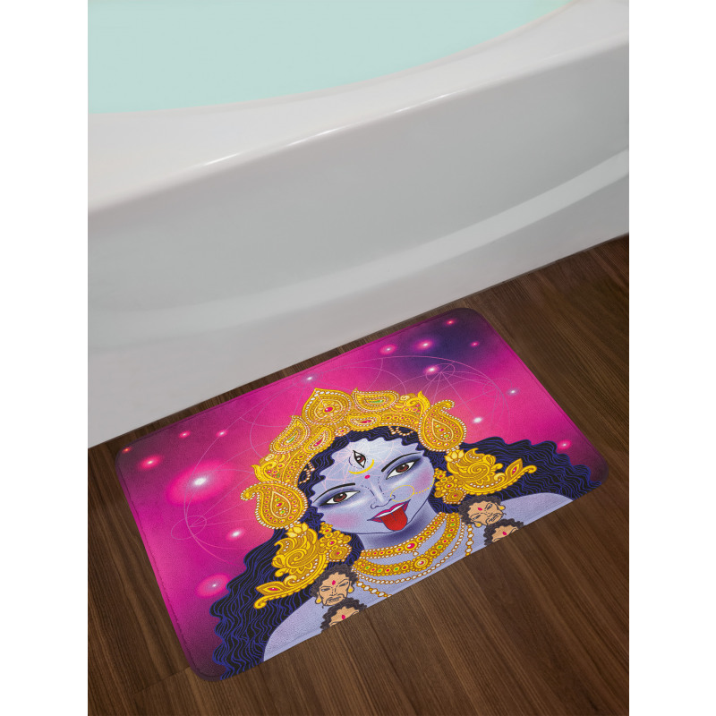 Ethnic Sacred Design Figure Bath Mat