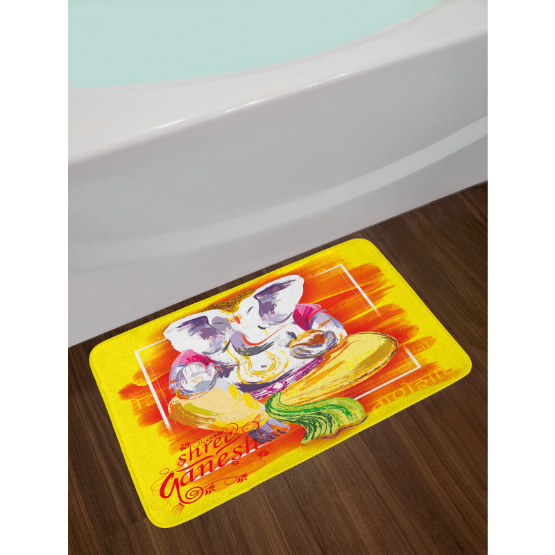 Cultural Ancient Art Design Bath Mat