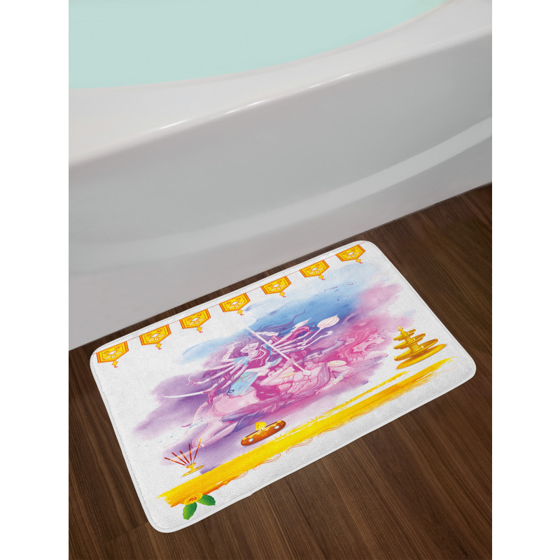 Ceremonial Cultural Happy Bath Mat