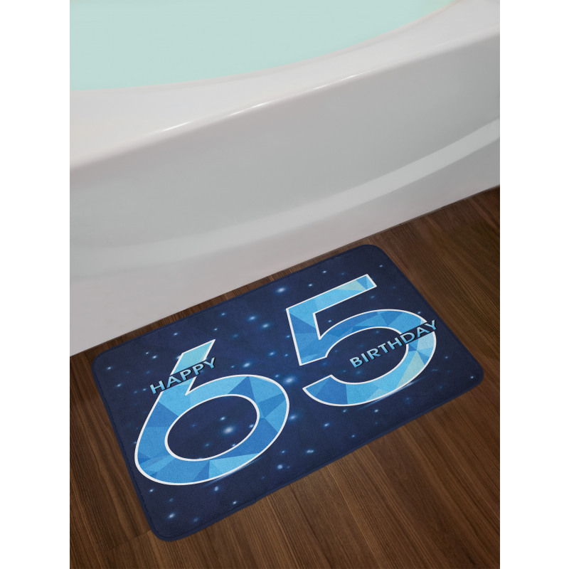 Numbers Bath Mat