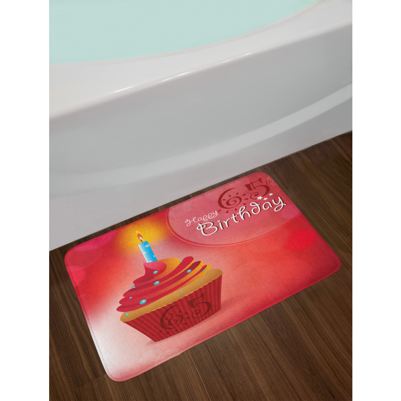 Birthday Cupcake Bath Mat