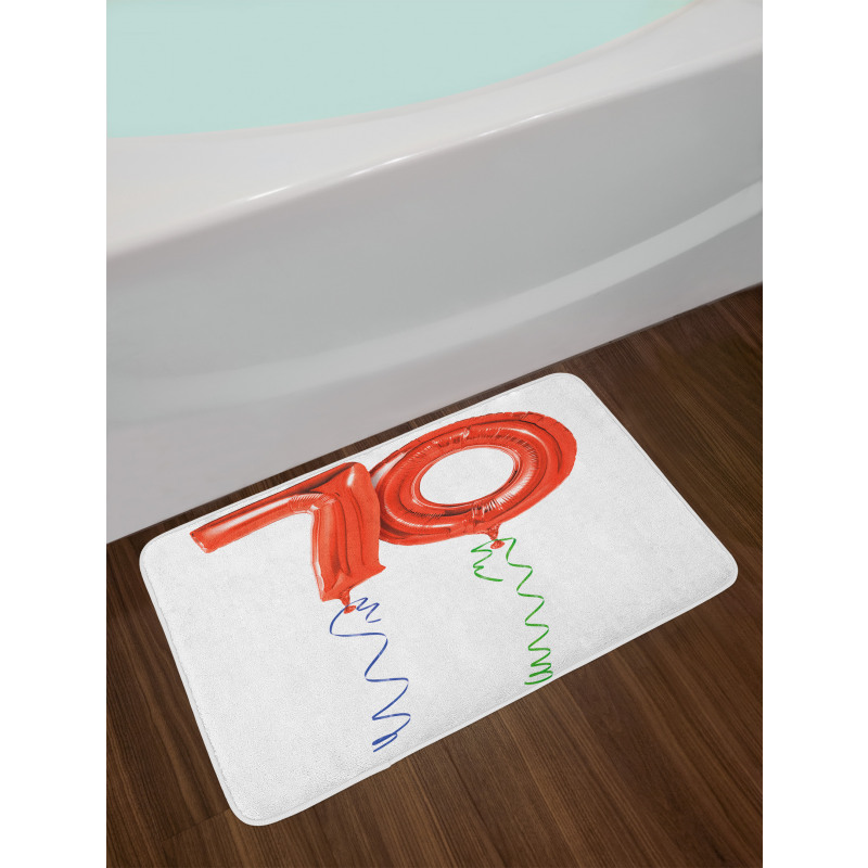 Party Flying Balloons Bath Mat