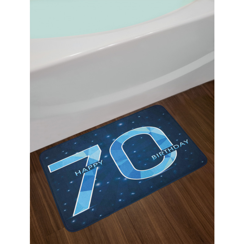 Stars Space Party Bath Mat