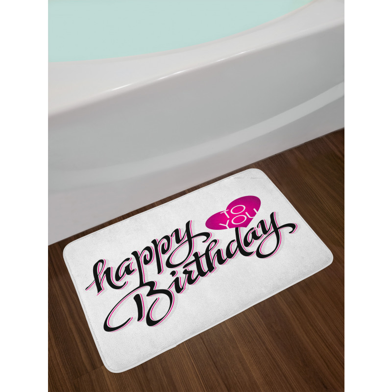 Typo Message Bath Mat