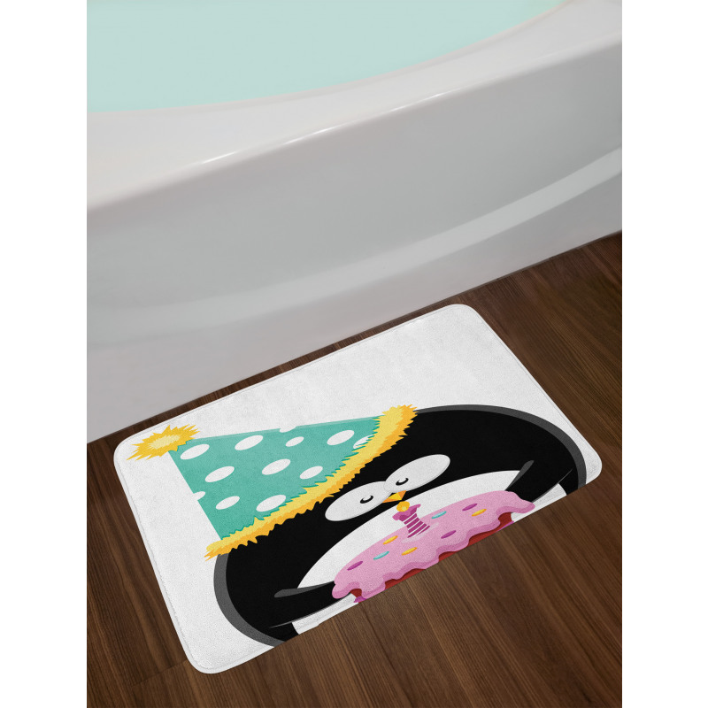 Party Hat Cake Newborn Bath Mat