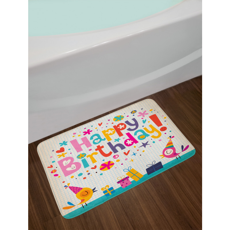 School Math Student Bath Mat