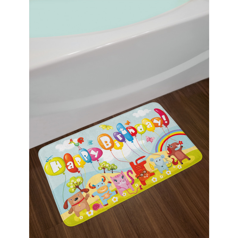 Farm Barn Animals Bath Mat