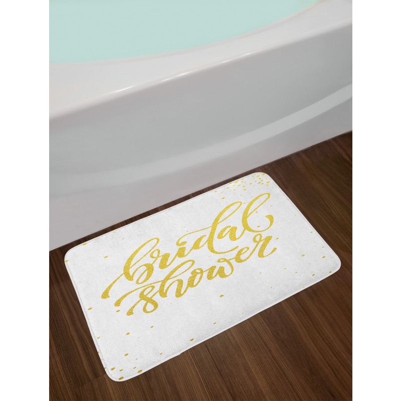 Bride Party Lettering Bath Mat