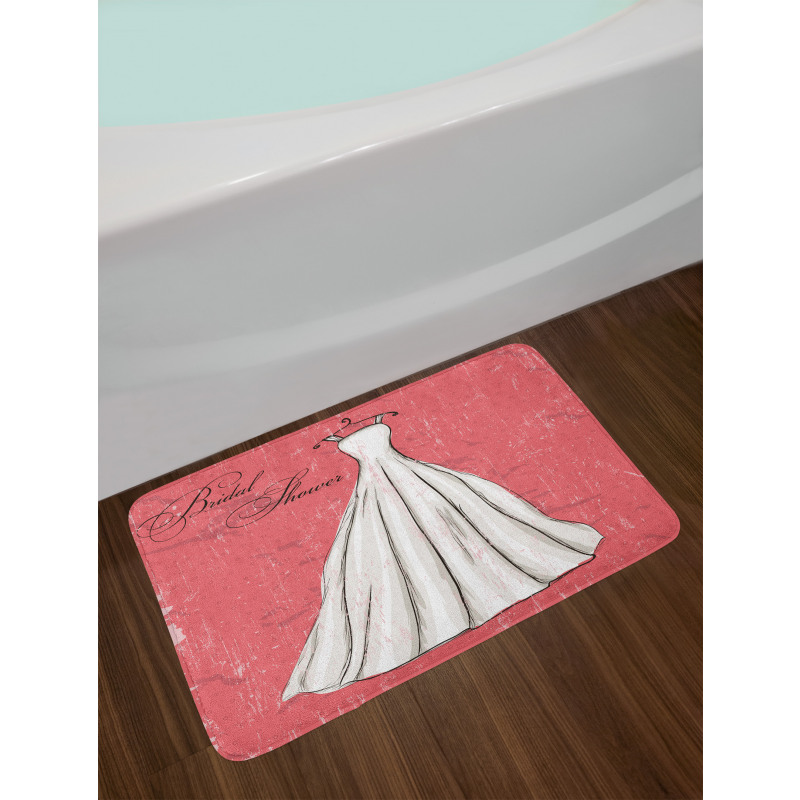 Wedding Bride Party Bath Mat