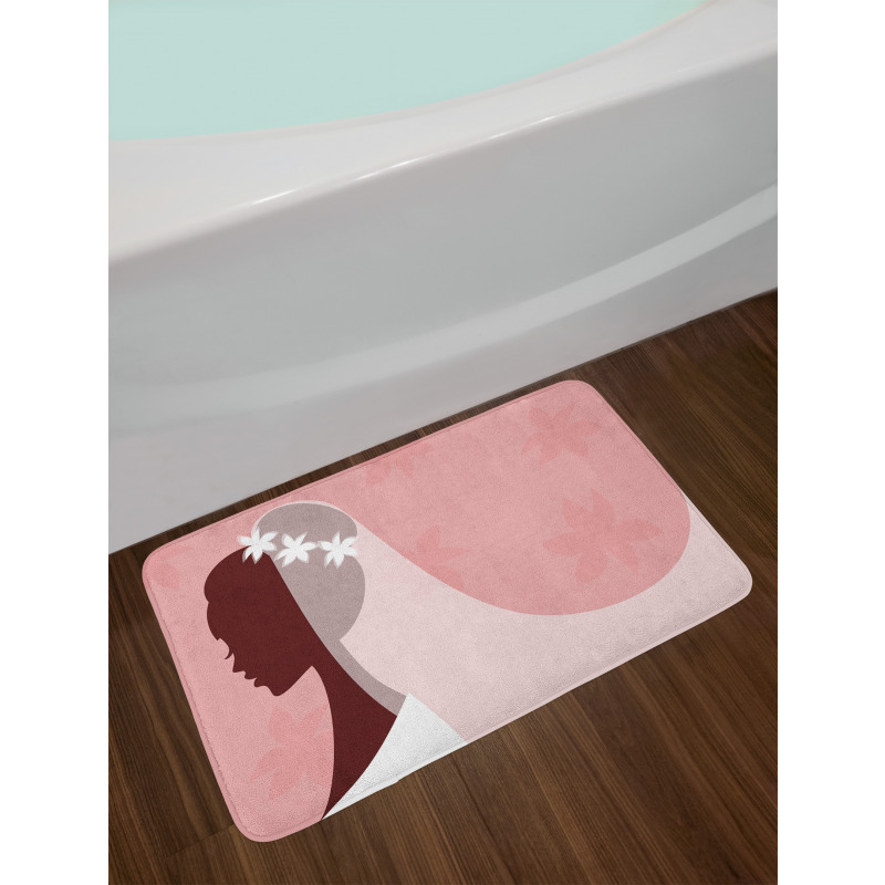 Bride Wedding Dress Bath Mat