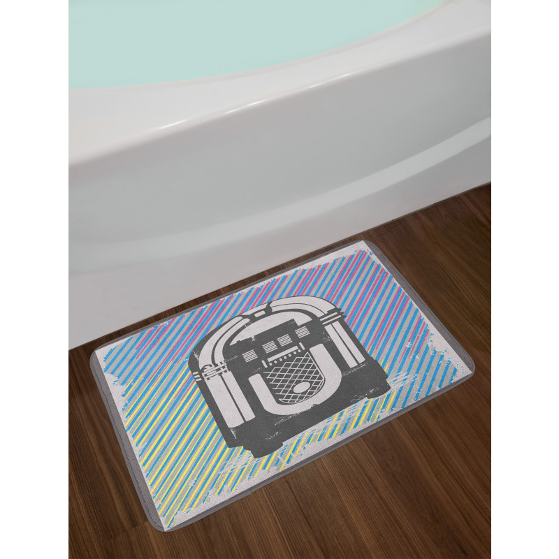 Vintage Music Box Party Bath Mat