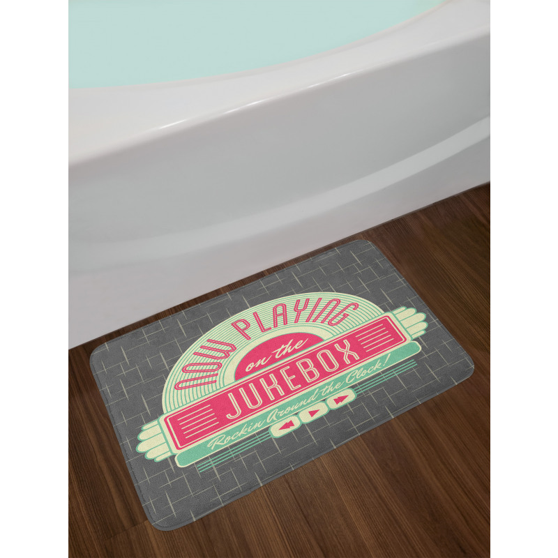 Retro 50s Music Box Bath Mat