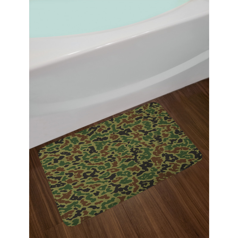 Summer Grungy Pattern Bath Mat