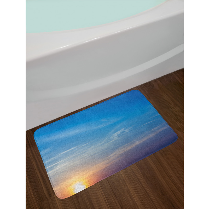 Blurry Sunrise Bath Mat