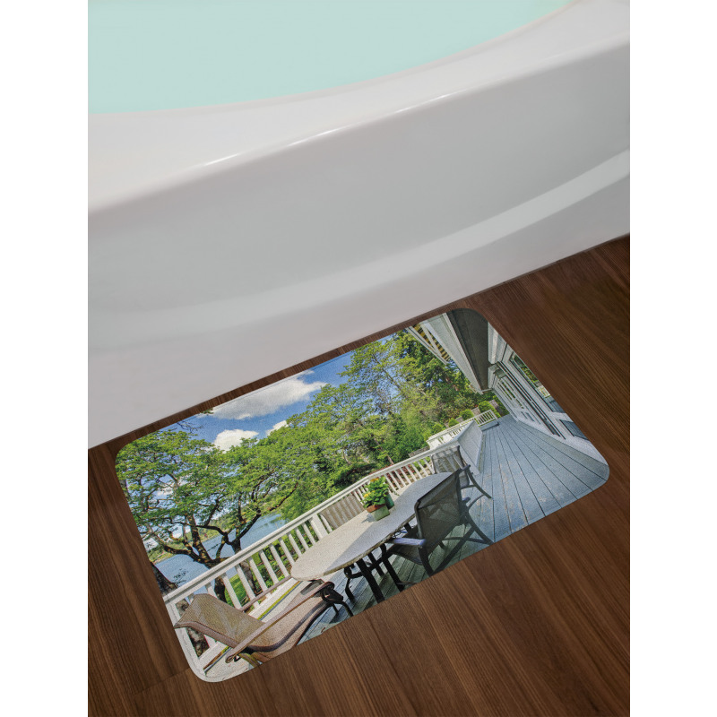 Home Patio Balcony Lake Bath Mat