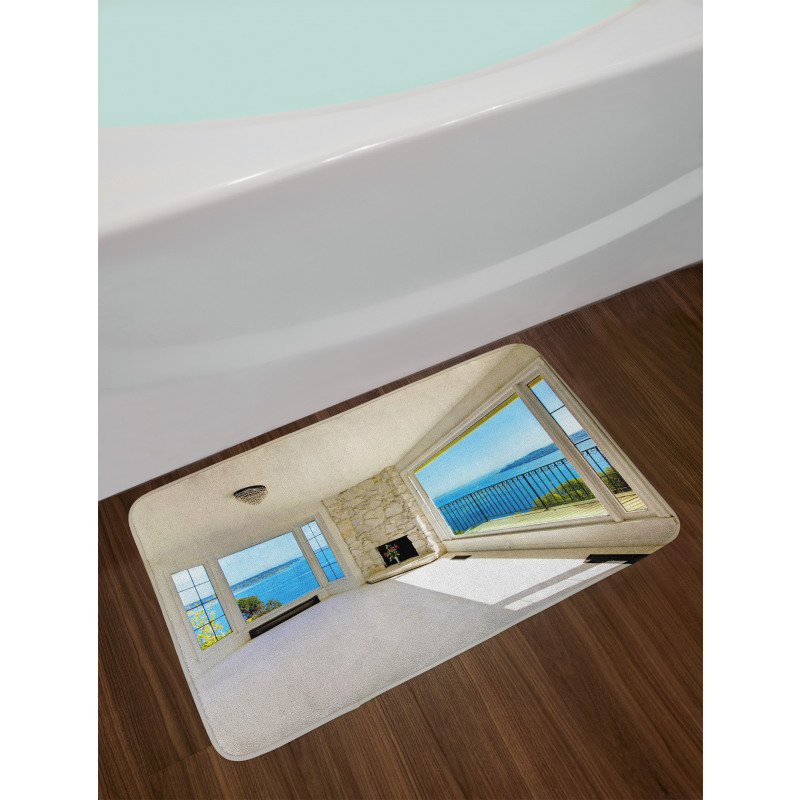 Ocean Nature Forest View Bath Mat