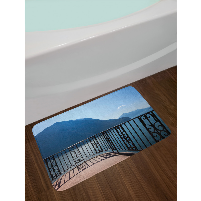 Island Mountain Ocean View Bath Mat