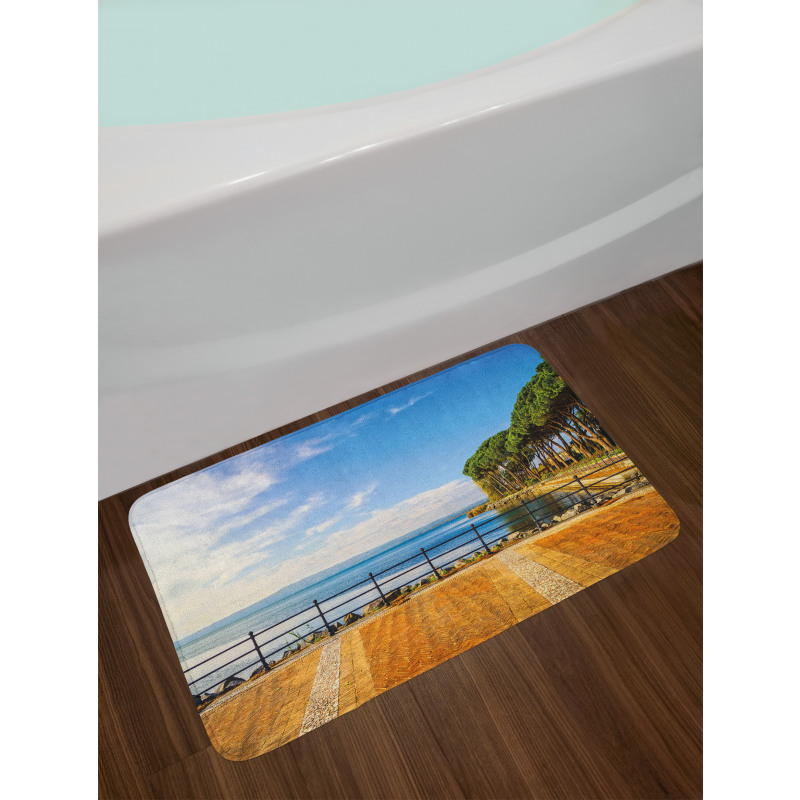 Bolsena Lake Italy View Bath Mat