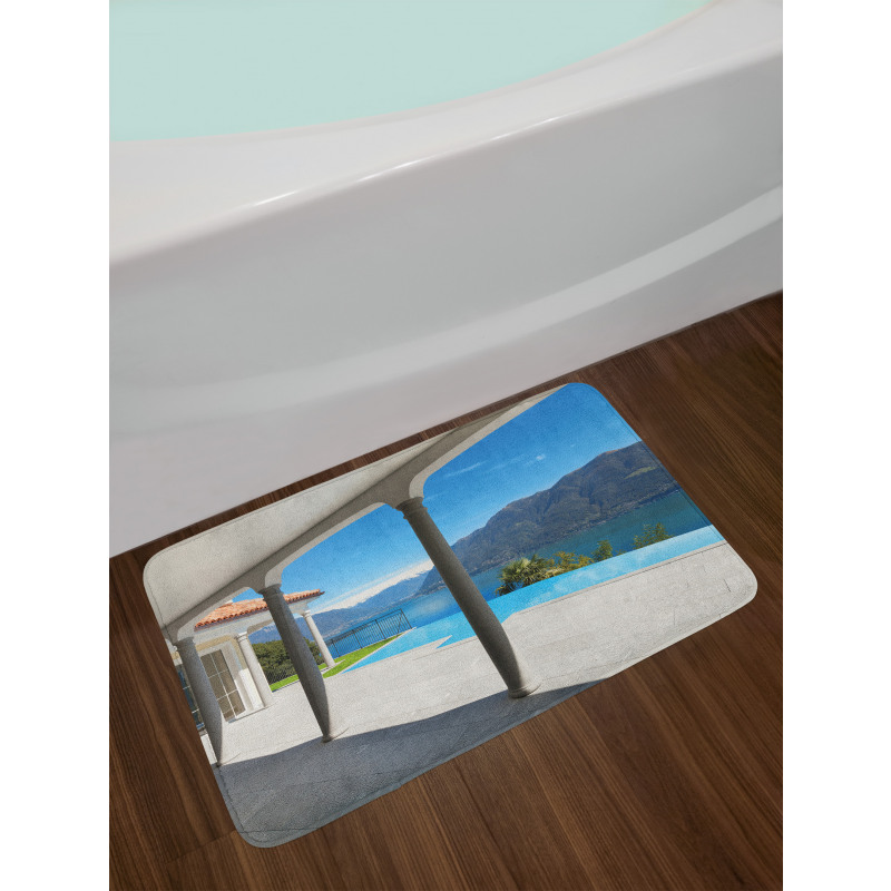 Lake Maggiore Alps View Bath Mat