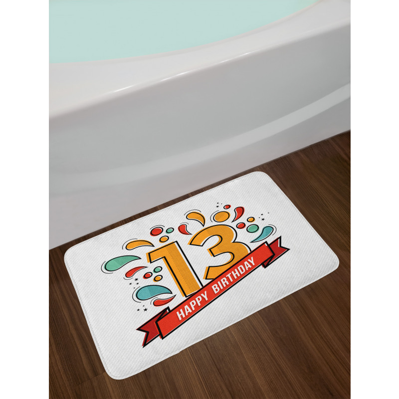 Line 13 Year Bath Mat