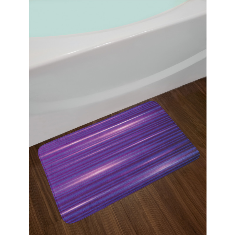 Stripe Horizontal Lines Bath Mat