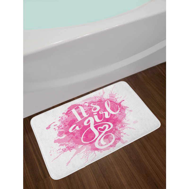 It's a Girl Baby Bath Mat