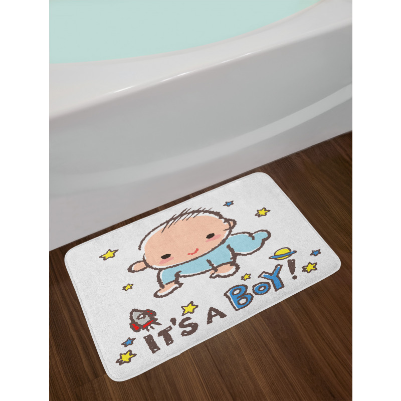 Baby Boy Gender Bath Mat