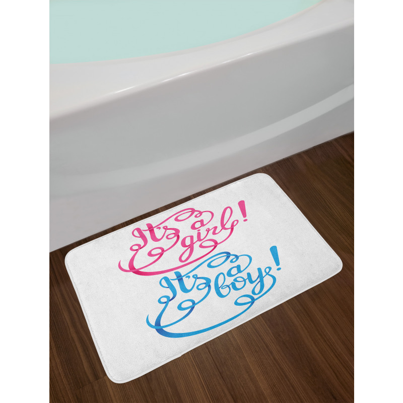 It's a Girl Boy Bath Mat