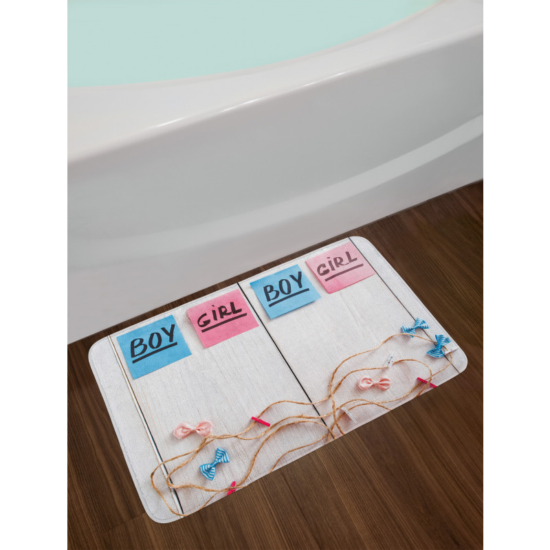 Stickers Garland Wood Bath Mat