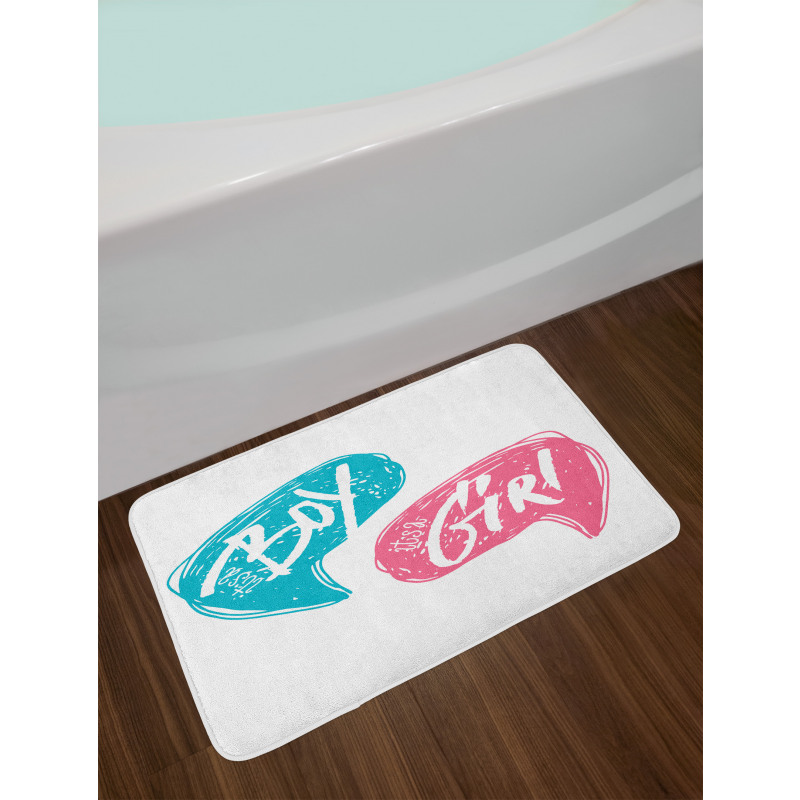 Boy and Girl Toddlers Bath Mat